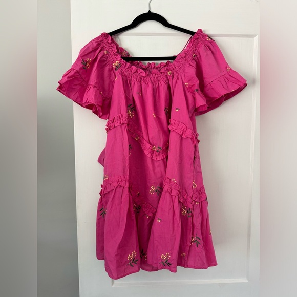 G.P.D. Embroidered Tunic Mini Dress - Picture 1 of 4